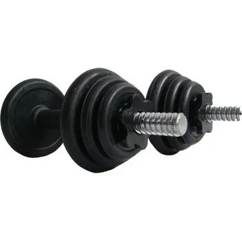 Fitness Nakládací činka jednoruční set 2x7,5kg (15kg) pogumované