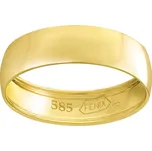 Zlatý snubní prsten POESIA ze žlutého zlata obvod 56 mm