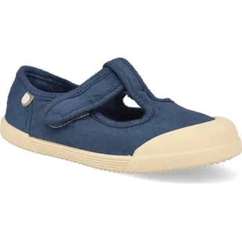 Dívčí sandály Barefoot dětské plátěné sandály Igor - Lona Pepito marino modré Velikost: 27