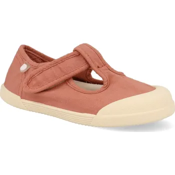 Dívčí sandály Barefoot dětské plátěné sandály Igor - Lona Pepito terracota růžové Velikost: 27