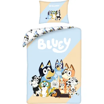 Povlečení Halantex Bavlněné povlečení 140x200 + 70x90 cm - Bluey a kamarádi