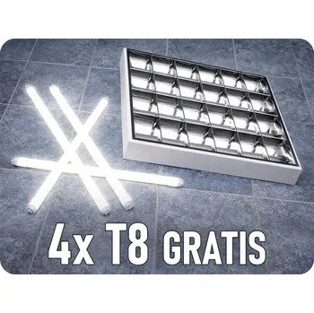 LED trubice Svítidlo RASTRO 60cm + 4x LED trubice - zvýhodněné balení! Neutrální bílá [216785]