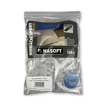 HASOFT Nivelační spony na dlažbu 3 mm 100ks