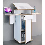 VCM Stůl „Salia L“, bílý 496694