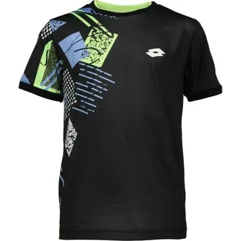 Chlapecké tričko Chlapecké tenisové tričko Lotto TECH I TEE L Černá, Mix, Bílá