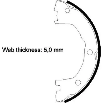 Brzdová čelist Sada brzdových čelistí, parkovací brzda PAGID H9520N