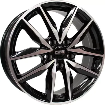 Disk Alu kola CMS C28, 19x7.5 5x112 ET50, černá + leštění vhodné pro Cupra Born, VW ID.3