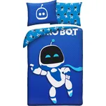 Halantex Povlečení z mikrovlákna 140x200 + 70x90 cm - Astro bot