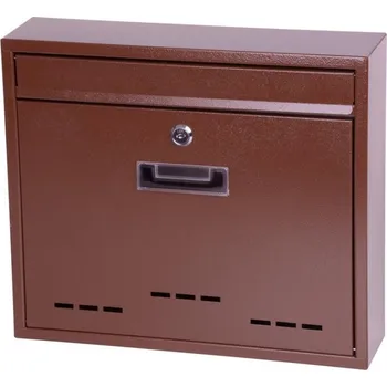 Poštovní schránka Schránka poštovní kov/lak 31x36x9cm hnědá STREND