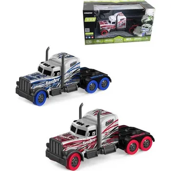 autodráha RC Auto tahač 20cm na vysílačku 2,4GHz na baterie USB 2 barvy