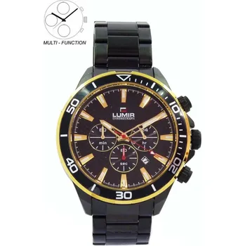 Hodinky Hodinky LUMIR BLACK/GOLD 11158003