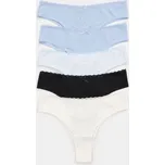 Sinsay - Bavlněné brazilky s krajkou 5 kusy - vícebarevná - 609GV-MLC - 609GV-MLC-XXL