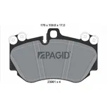 Sada brzdových destiček, kotoučová brzda PAGID T1414N