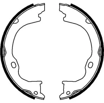 Brzdová čelist Sada brzdových čelistí, parkovací brzda PAGID H1739N