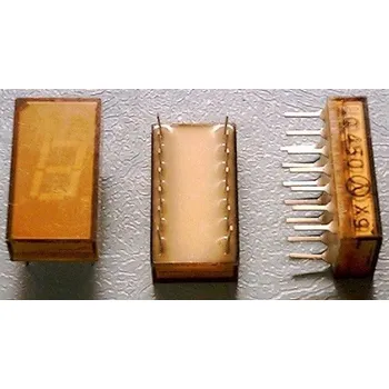 Polovodič LQ450 zobrazovač .8., žlutý, TESLA