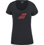 BABOLAT EXERCISE FLAG TEE WOMEN BLACK / BLACK dámské tričko - XL