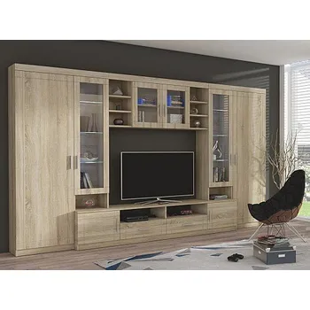 Obývací stěna Obývací stěna PARIS Varianta: dub sonoma - celé