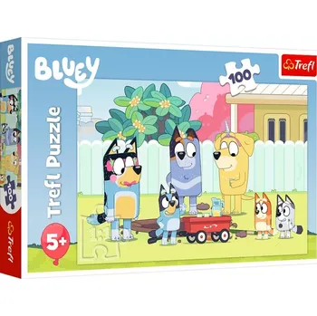 Puzzle Puzzle TREFL BLUEY 100 dílků – veselý svět