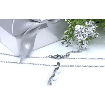 Náhrdelník Jan Kos Jewellery Řetízek s přívěskem z oceli 12101101