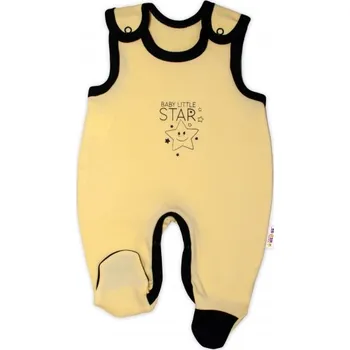 Kojenecký body Baby Nellys Kojenecké bavlněné dupačky Baby Nellys, Baby Little Star - žluté | Velikost koj. oblečení: 62 (2-3m)