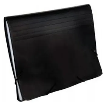 Set školních potřeb Teczka z przegródkami A5 9115C czarna GRAND