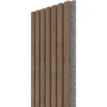 WALL CONCEPT akustický panel Dub Livingstone tabákový, šedý filc + MDF, 2750x285x21 mm, 0,78 m2