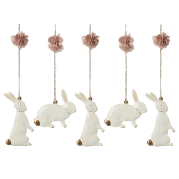 Hračka Maileg - Sada velikonočních ozdobiček - Zajíček (5ks)