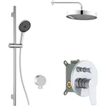 Kielle - Nefia Baterie pod omítku pro 2 spotřebiče, s příslušenstvím a s tělesem, chrom 20627SP50