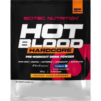 Anabolizér Scitec Nutrition Horká krev Hardcore - Hot Blood Hardcore (25 g, Pomerančový džus)