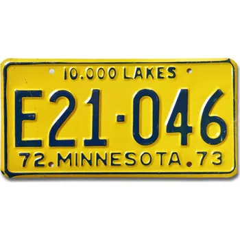 Plechová cedule Americká SPZ Minnesota 1972 Truck E21-046