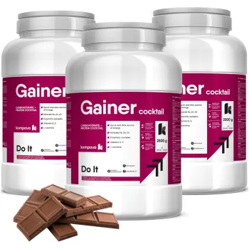 Gainer Kompava Gainer Koktail, čokoláda, 3x2500g