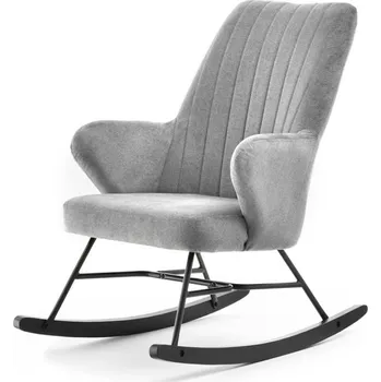 Křeslo Houpací křeslo DANKO - šedé / černé