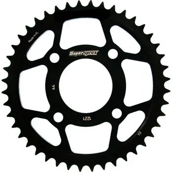 Řetězová sada pro motocykl Řetězová rozeta SUPERSPROX RFE-1221:44-BLK černý 44 zubů, 428 pro HONDA CBF 125