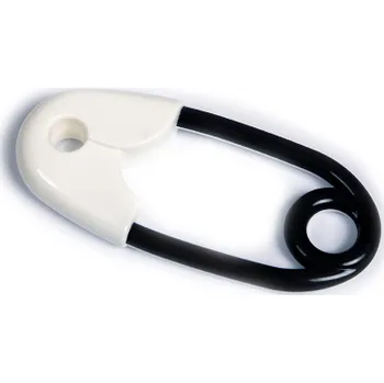 Tullo Chrastítko špendlík černobílý plast 12cm