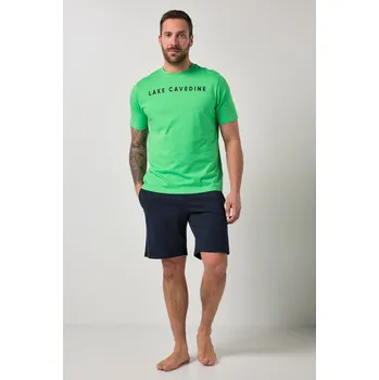 Pánské pyžamo JP1880, Plus size Pyžamo JP1880, kolekce domácí oblečení, dvojdílné, do 8XL pro plnoštíhlé nadměrná velikost, 844113437-1459, zelený, XL, Plus size oblečení, Oblečení pro vysoké muže, Nadměrné velikosti, Oblečení pro plnoštíhlé.