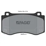 Sada brzdových destiček, kotoučová brzda PAGID T1803N