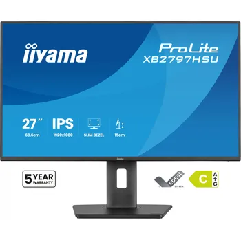Monitor iiyama ProLite/XB2797HSU-B1/27"/IPS/FHD/120Hz/4ms/Černá/5R