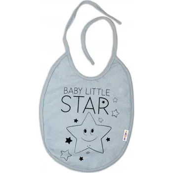 Kojenecký body Baby Nellys Bryndáček Baby Nellys velký Baby Little Star - šedý