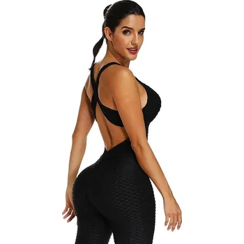 Dámský overall INSTINNCT Dámský sportovní overal na jógu, černý Velikosti XS-XXL: L Nové