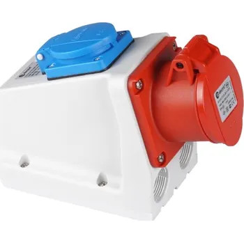 Elektrická zásuvka TP Electric 3122-600-16FR Kombinovaná zásuvka francouzská 4x16A / IP44 (TP Electric 3122-600-16FR)