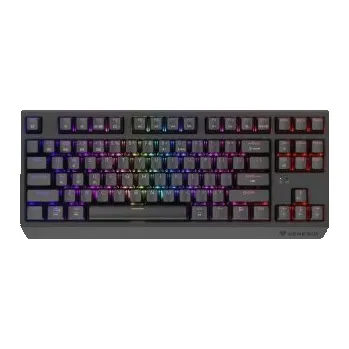 Klávesnice GENESIS herní klávesnice THOR 230/TKL/RGB/Outemu Silent Lemon/Bezdrátová USB + Bluetooth/US layout/Č