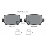 Sada brzdových destiček, kotoučová brzda PAGID T2917N