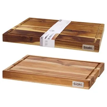 Kuchyňský nůž DESKA DO KROJENIA DREWNO TEKOWE 45X35X4CM