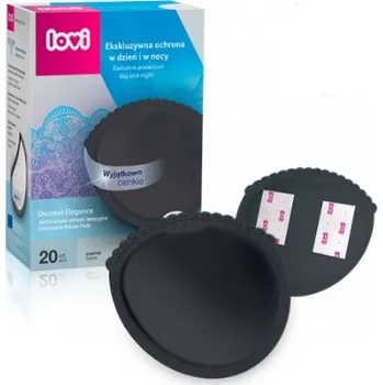 Vložka do podprsenky Lovi Jednorázové vložky do podprsenky, 20ks - Discreet Elegance - černé +dárek