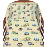 NEW BABY 2-dílné ložní povlečení New Baby 90/120 cm béžové sovy modré