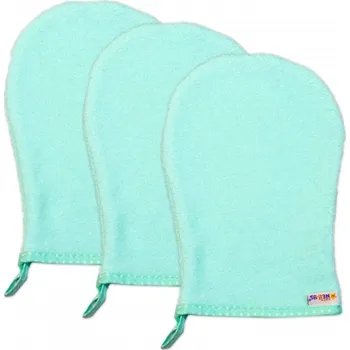 Kojenecký body Baby Nellys Žínka Froté, sada 3ks - zelená