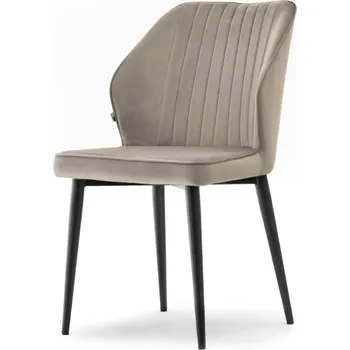 Jídelní židle Čalouněná jídelní židle SORA - světle béžová / černá