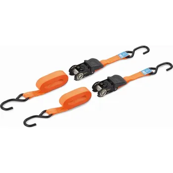 Auto-moto Upínací popruh ráčnový s háky 225kg / 4,5m (sada 2ks) HIGH QUALITY KREATOR KRTH40806