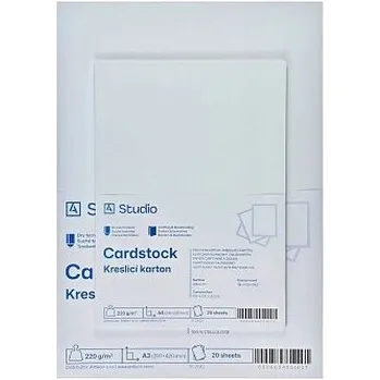 Čtvrtky / Kreslicí karton A2 220g – balení 20ks