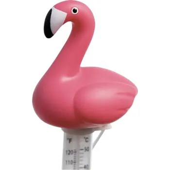 teploměr do vody pro miminko Plovoucí bazénový teploměr motiv plameňáka